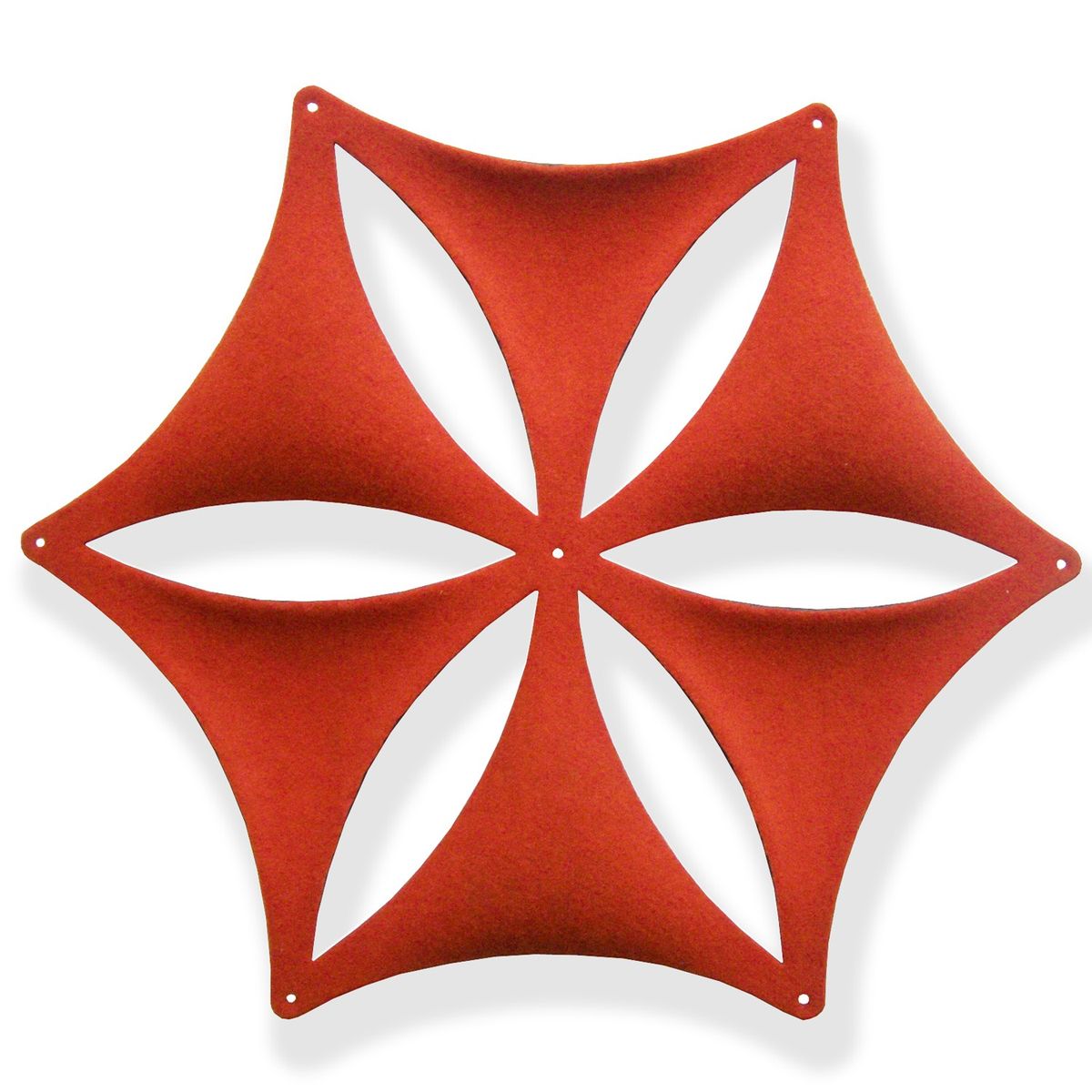 M&oacute;dulo de celos&iacute;a de PET rojo con forma de flor